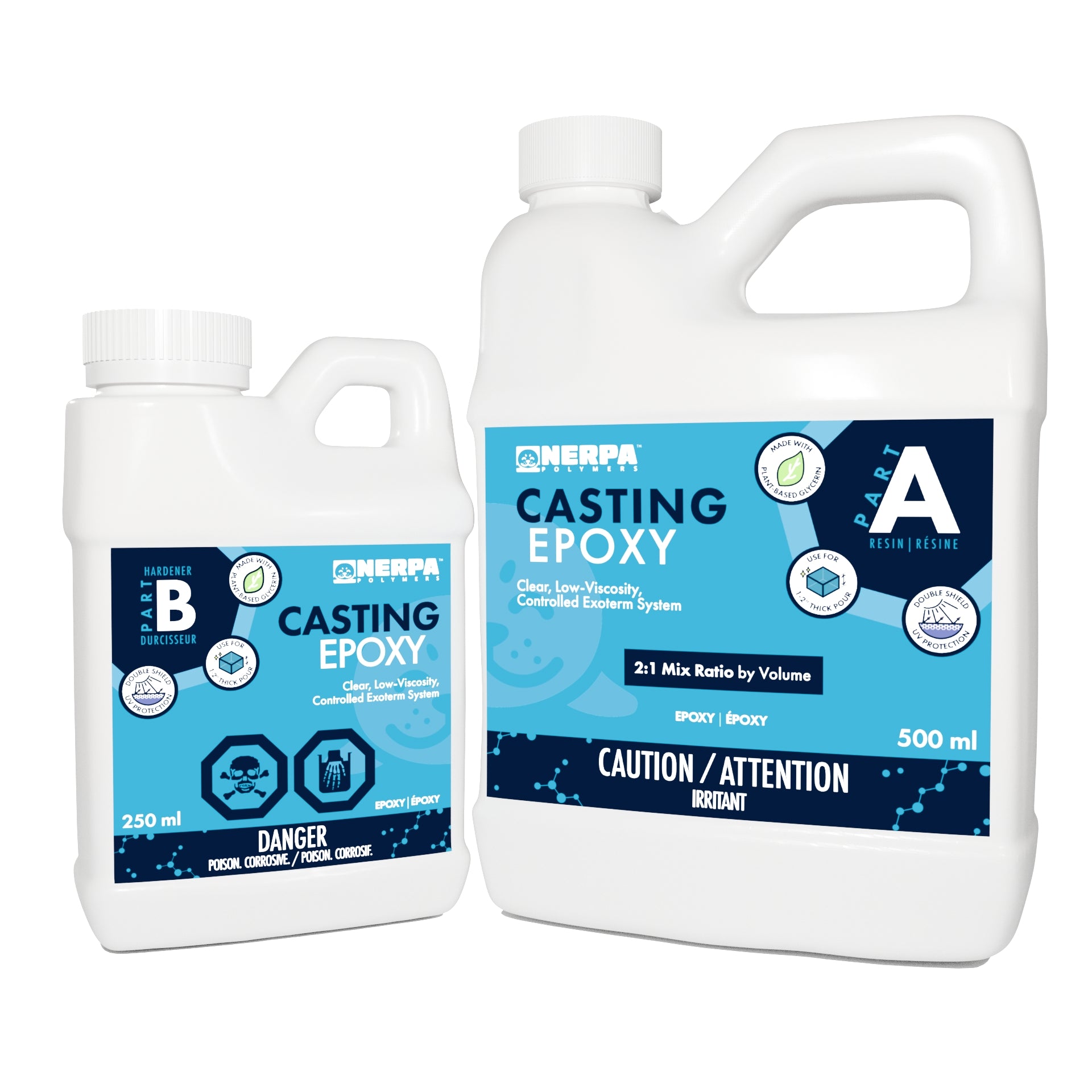 Epoxy Cast In Casting Epoxy – Bio-based Deep‑Pour Clear Resin (1–2