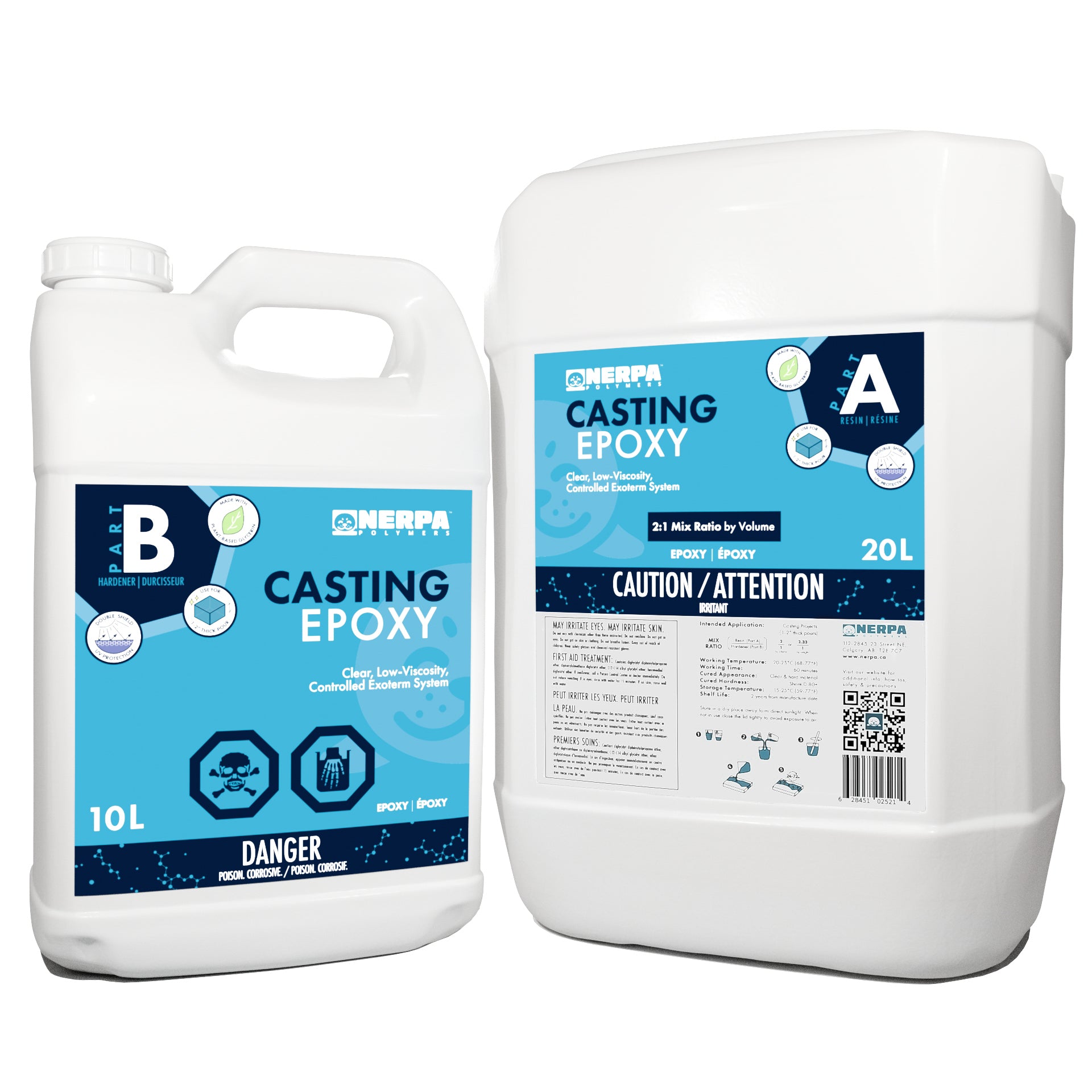 Epoxy Cast In Casting Epoxy – Bio-based Deep‑Pour Clear Resin (1–2
