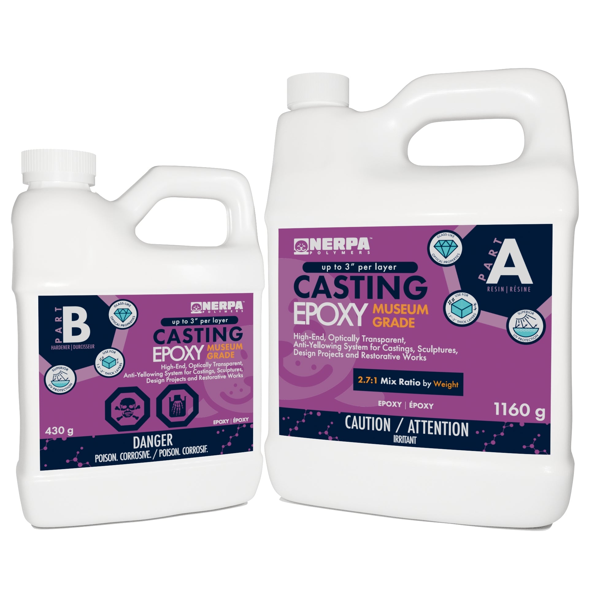 Epoxy Cast In Casting Epoxy Museum Grade (Anti‑Yellowing) | Nerpa Polymers
