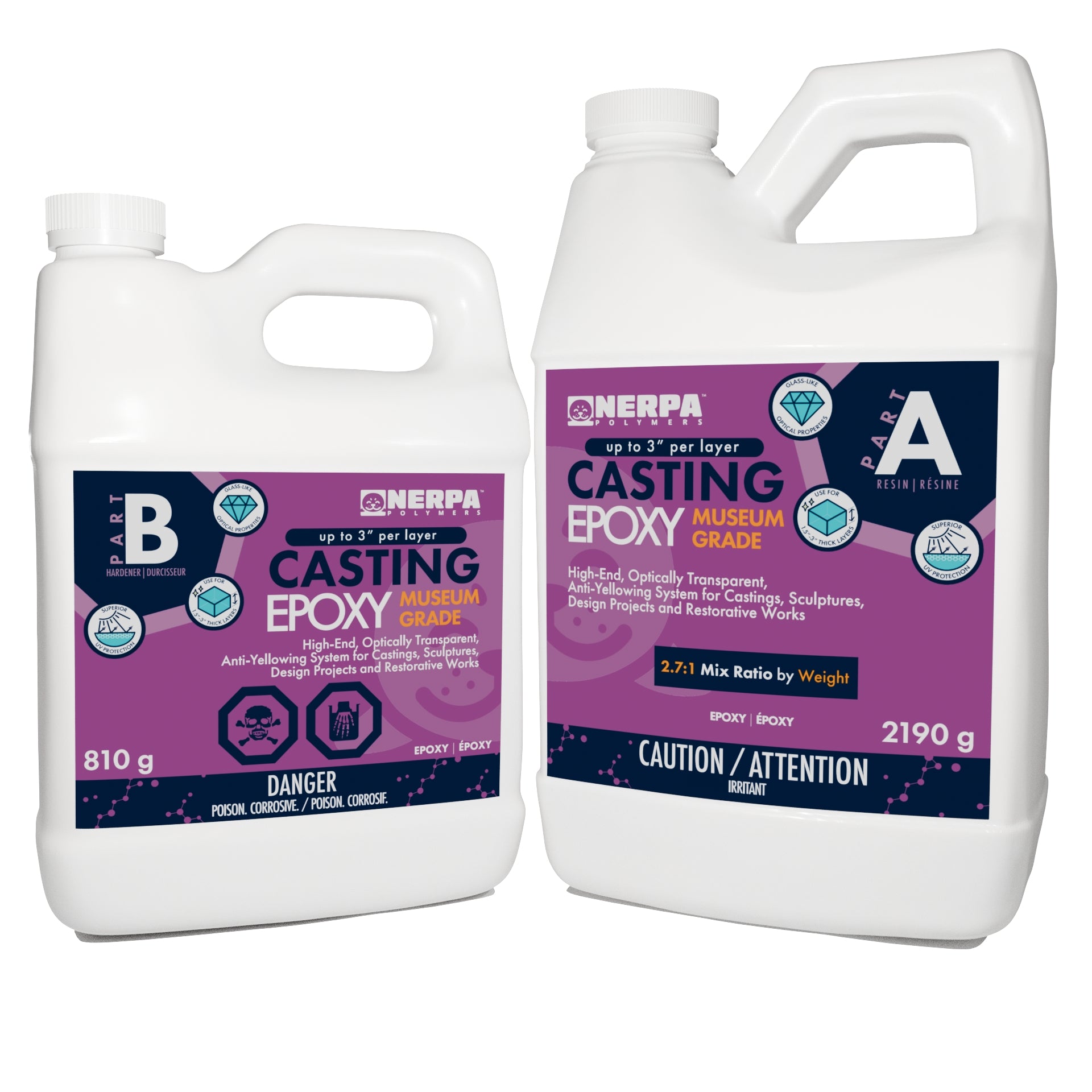 Epoxy Cast In Casting Epoxy Museum Grade (Anti‑Yellowing) | Nerpa Polymers