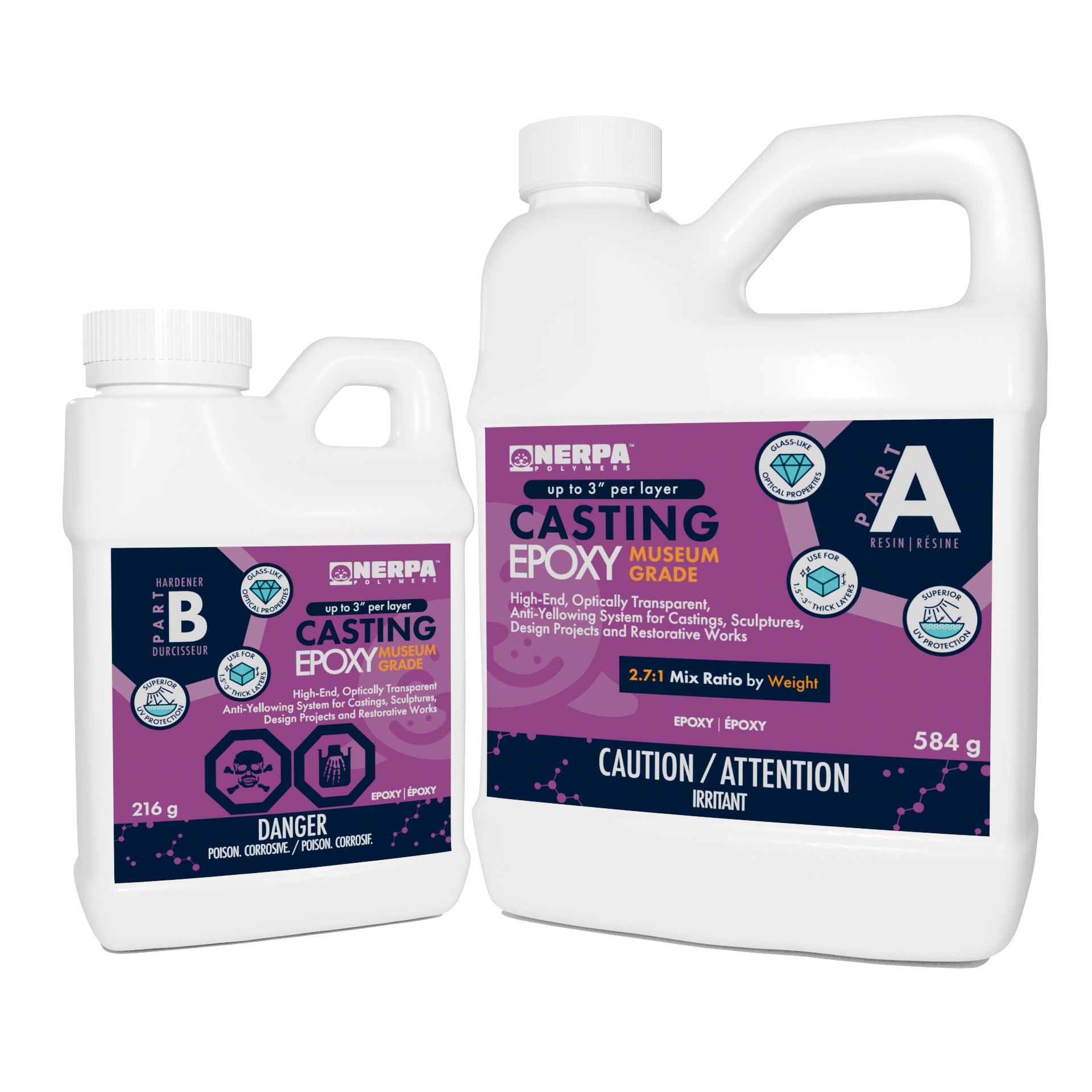 Epoxy Cast In Casting Epoxy Museum Grade (Anti‑Yellowing) | Nerpa Polymers