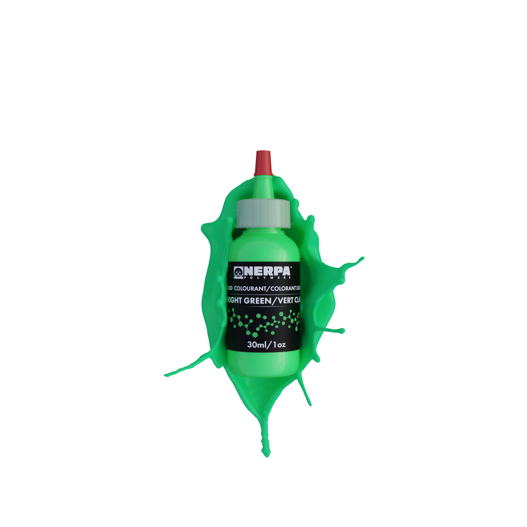 bright green epoxy liquid colourant 30ml squeeze bottle